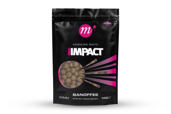 Mainline Hi Impact Boilies 20mm (1kg) - Banoffee