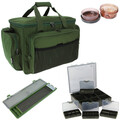 Carp Carryall Kit mit Tacklebox, Dip Pots, Bit Boxes und mehr!