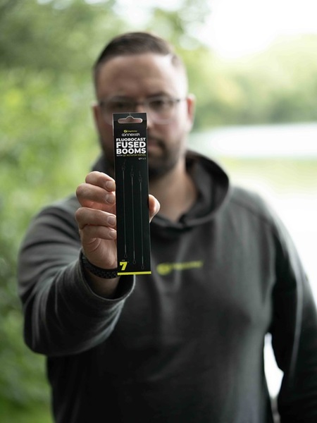 Ridgemonkey FluoroCast Fused Booms With QC Rotator Swivel 18cm (3pcs)