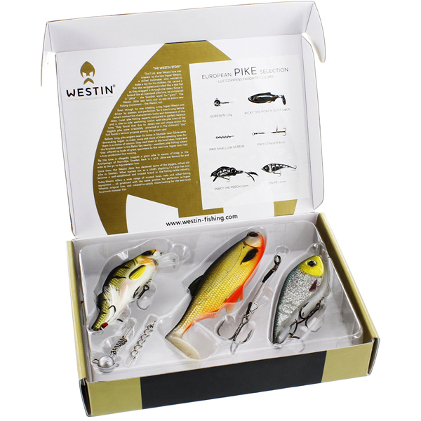 Westin Viking Pack con chaqueta, gorra, toalla, toalla de gafas y señuelos! - Westin Giftbox European Pike Selection - Luc CoppensColores favoritos