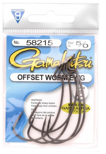 Haczyki Gamakatsu Worm Offset Nano Alpha - #5/0