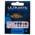 Allround Method Feeder Set with NGT rod, Shimano reel and accessories! - Ultimate hooks to nylon feeder size 12 0,16mm 80cm, 10pcs